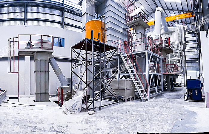 Calcium Carbonate Powder Ultrafine Vertical Grinding Mill— Case In Indonesian